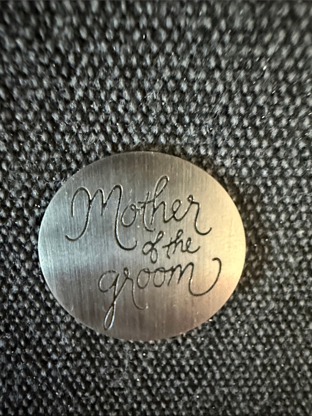 Origami Owl Silver 'Mother of the Groom' Round Charm